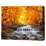 Tablou pe numere BrushMe BS34060FC 40x50 cm (fără cutie) – Cascadă în aurirea de toamnă