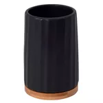 Pahar pentru periuțe de dinți Bisk 08409 Suport periute de dinti KIDO negru