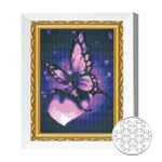 Картина по номерам Art Gallery JS27652 Mozaic cu diamante 20x30cm Fluture si inima