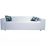 Canapea Indart Sofa Office White (215x76x70)