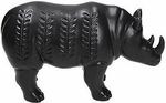Decor Andrea Fontebasso 48858 Статуэтка Носорог 22cm H13cm, черный, керамика