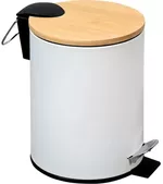 Урна для мусора Kesper 90165 Caldare gunoi 3L metal alb