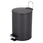 Урна для мусора Bisk 07514 cu pedala 3L BASIC negru-mat