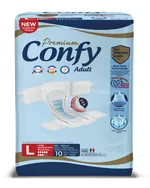 Confy Premium Adult LARGE STD, Подгузники для взрослых, 10 шт.