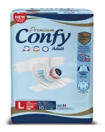 Confy Premium Adult LARGE STD, Scutece pentru adulți, 10 buc.