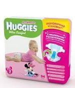 Huggies подгузники Ultra Comfort 3 для девочек 5-9 кг, 94 шт