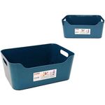 Короб для хранения Бытпласт 47586 Корзина Econova Scandi 10 л, 34x24x14 см, синяя