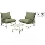 {'ro': 'Mobilier pentru grădină Holland 55317 Set mobilier 5 unitati: masa, 2 scaune + 2 saltele, alb', 'ru': 'Садовая мебель Holland 55317 Set mobilier 5 unitati: masa, 2 scaune + 2 saltele, alb'}