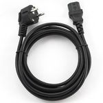 Power Cord PC-220V  3.0m Euro Plug, with VDE approval, Cablexpert, PC-186-VDE-3M