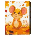 Tablou pe numere BrushMe KBS0165FC 30x40сm (fără cutie) Șoricel