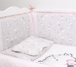Детское постельное белье PernaMea Set lenjerie 8 piese Teddy love Pink (PM.100262/8)