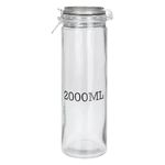Container alimentare Excellent Houseware 49641 Borcan pentru pastrare/conservare 2l H32 cm, capac cu clema