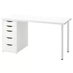 Офисный стол Ikea Lagkapten/Alex 140x60 White