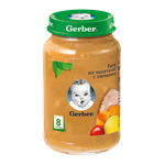 Пюре Gerber рагу телятина-овощи, с 8 месяцев, 190г
