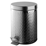 Урна для мусора Bisk 04912 cu pedala 3L, DOTS crom