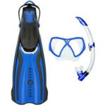 Accesoriu pentru înot AquaLung Set masca+tub+labe scufundare AMIKA XS/S VIS AIRF P BL
