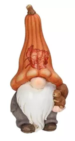 Новогодний декор Andrea Fontebasso 56932 Suvenir ceramic Elf de Craciun cu veverita, 31cm