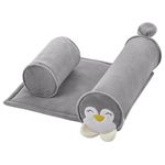 Cocon pentru bebelusi BabyJem 679 Pernuta pozitionator anti-rasucire pentru bebelusi Gri, 34x36 cm