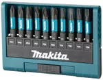 Набор головок, бит, насадок Makita E-12011 Set 10 biti impact black