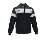Îmbrăcăminte sport Joma Crew V Hoodie Jacket Black-Ahtracite (S) 101537.110