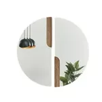 Зеркало Fabrik Home Lungo 830х800 (зеркало для комода) Орех каменный