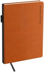 Блокнот miscellaneous RL369902 Agenda nedatata BG Fillsta A5, 136 foi, oranj