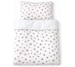 Lenjerie de pat pentru copii Veres VR 154.5.04.13 Фланель большие серые звездочки (90x110/40x60) (3ед.)