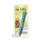 Ручка шариковая Carioca Fluo 10-цветная 1шт