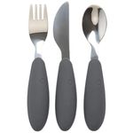 Seturi pentru hrănire bebelușilor BIBS 4340221 Set tacamuri din otel inoxidabil Iron
