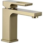 Смеситель для умывальника Gappo G1017-3 Satin GOLD (lavoar)