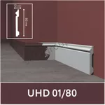 Плинтус Дюрополимер Белый 2000x80x12mm