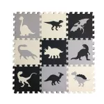 Covoraș de joacă Essa HK-KL001 Covoraș puzzle educativ Dinozauri, 9elem.