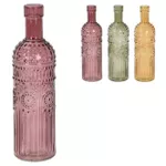 Ваза Holland 51002 стеклянная Бутылка 25X7сm, цветной