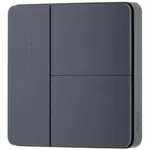 Întrerupător electric Aqara Z1 PRO - Cutie de perete pătrată cu 2 butoane (cu și fără neutru), neagră (ZNQBKG43LM)
