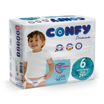 Scutece pentru copii Confy Premium ECO Nr.6 Extralarge, (16+ kg),  24 buc.