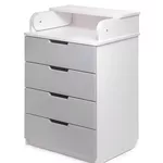Comoda de infășat PernaMea Happy Baby 600 MDF Light Grey (114452)
