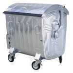 Урна для мусора Uniplast 37207 1100 L galvanizat pe roti (1.5 mm) TR