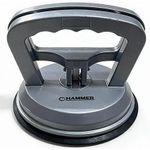 Ventuză cu vacuum Hammer 40974 din aluminiu p/u montaj sticla, d 118 mm, 50 kg
