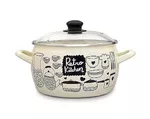 {'ro': 'Cratiță Promstore 54166 emailata Retro 18cm, 3,3l, capac din sticla', 'ru': 'Кастрюля Promstore 54166 эмалированная ретро 18 см, 3,3 л, стеклянная крышка'}