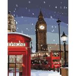 Tablou pe numere BrushMe BS28726 40*50 cm (în cutie) Iarna în Londra