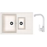 Мойка кухонная со смесителем Dr.Gans Astra 760K + SanDonna F 7103 alb
