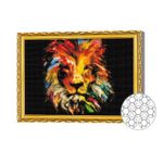 Картина по номерам Art Gallery GB82458 Mozaic cu diamante 30x40cm Leu fantastic