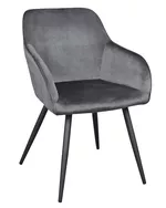 Стул Deco Airis Catifea Grey + Black Legs HLR21