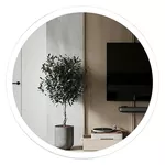 Oglindă baie Uniplast LM-209.6060-3 (rotunda cu janta) 60x60 cm IP44