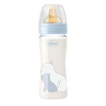 Chicco бутылочка стеклянная с латексной соской Original Touch, 240мл