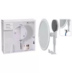 Зеркало для ванной Promstore 55642 Oglinda de perete pe ventuze Bathroom cu carlig D17cm, plastic