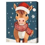 Tablou pe numere BrushMe KBS0200FC 30x40cm (fără cutie) Căluț de sărbătoare