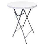 Mobilier pentru camping Home It 87734 masa pliabila Cocktail White 80x110cm
