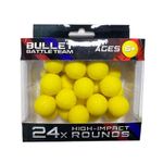 822, Gemsum PU Round Bullets, 24pcs