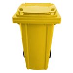 Урна для мусора Uniplast 37191 Cos pentru transportarea deseurilor 120L pe roti (galben) HE
